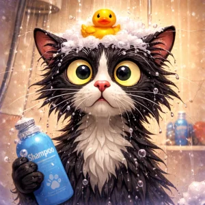 Cat shower thought