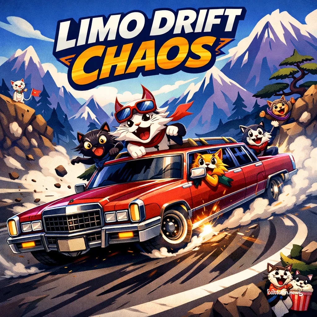 Cadillac Limo Drifts? Humans Unleashed the Chaos Button—Tap to Witness! - Chaotic Cat