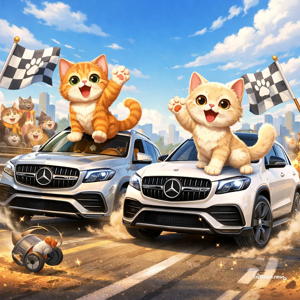 Fastest SUVs Yet? Even Cats Are Impressed! - Cheerful Cat