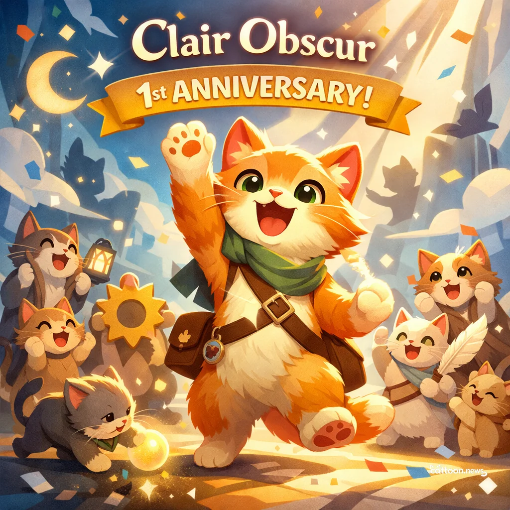Clair Obscur Turns 1—Tiny Update, Big Purrs! - Cheerful Cat