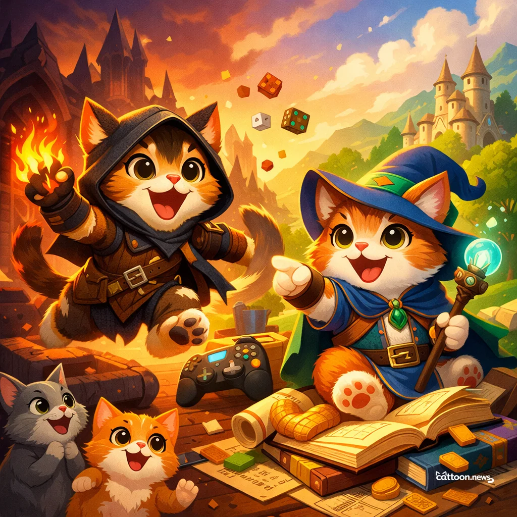 Diablo 4 Dazzles, Heroes Returns! Cats Purr in Approval - Cheerful Cat