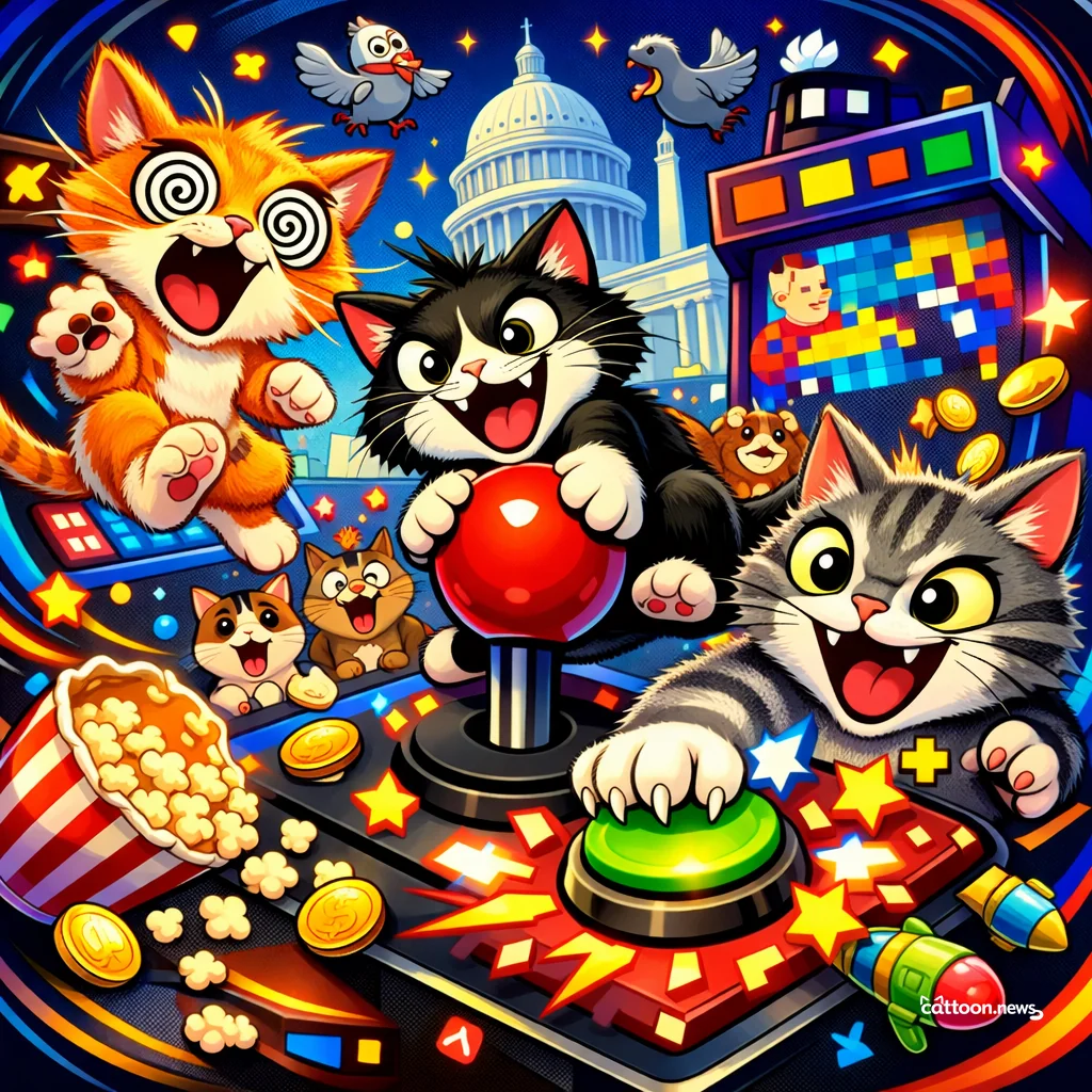 Pixelated Trump RPG Invades DC—Humans Confused, Cats Cackling! - Chaotic Cat