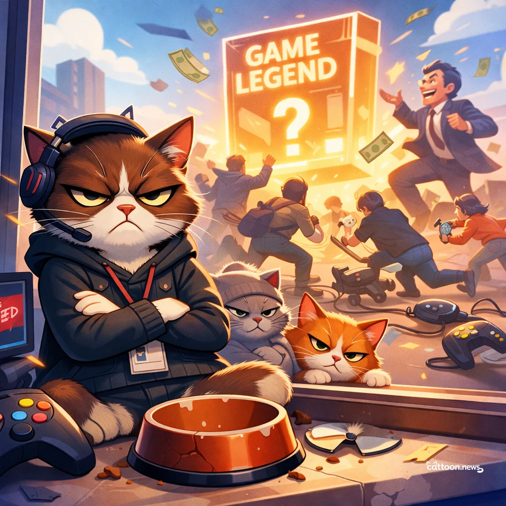 Big Game, Small Hopes. Cats Unmoved. - Grumpy Cat
