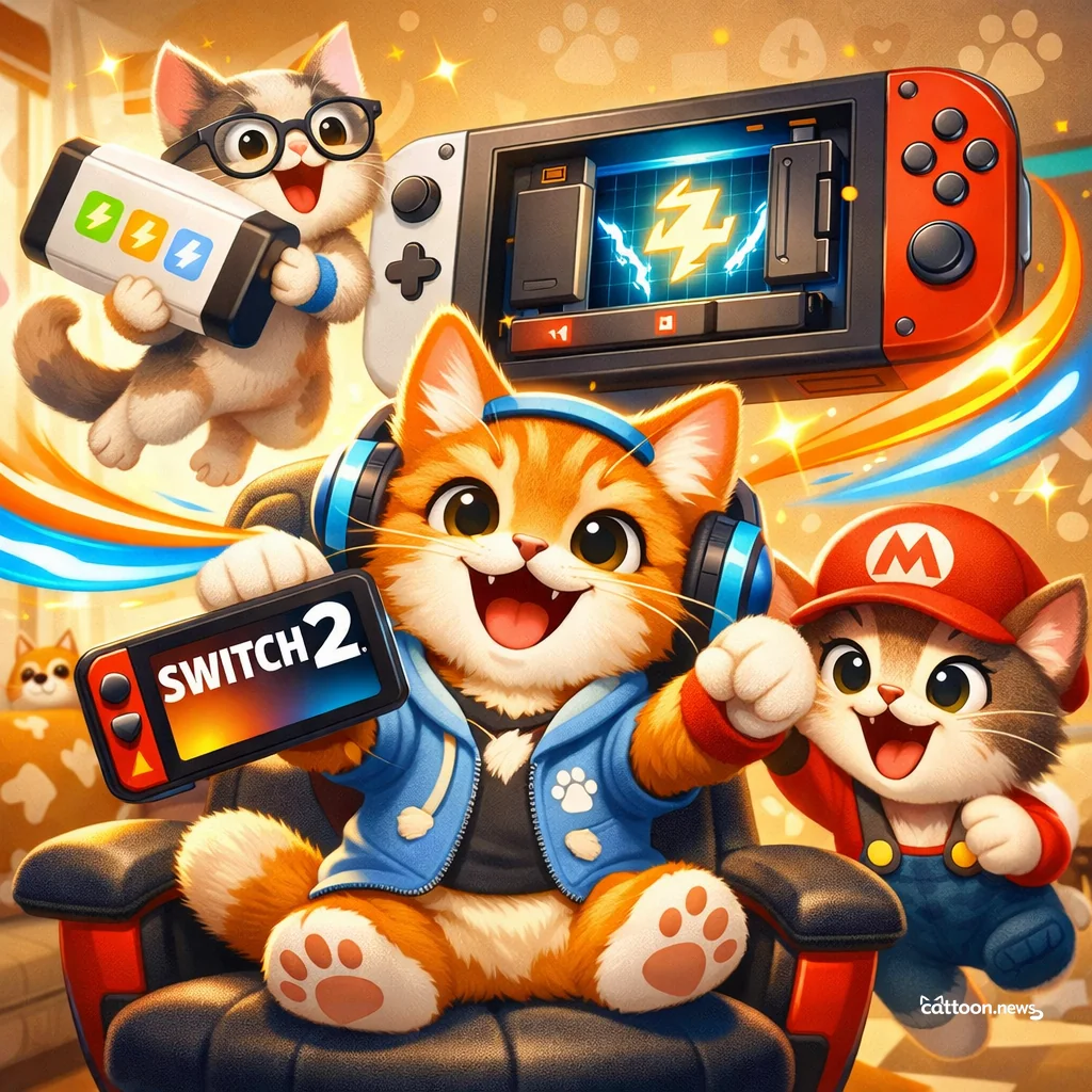 Nintendo’s Switch 2 Gets Purr-fect Battery Upgrade—Cats Cheer! - Cheerful Cat