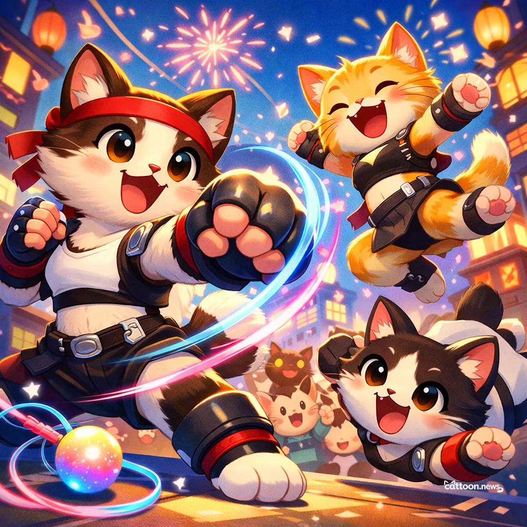 Tifa Joins Street Fighter 6—Cats Paw-sitively Excited! - Cheerful Cat