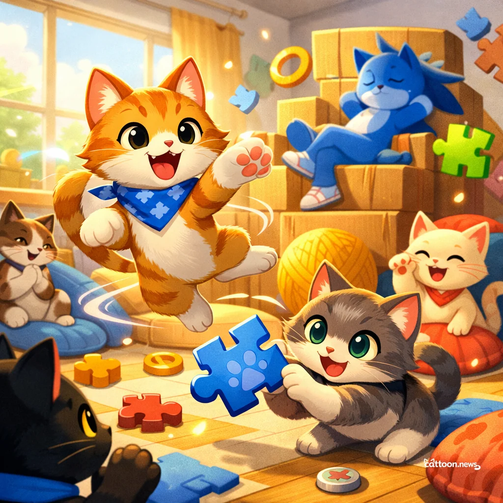 Sonic Slows Down—Cats and Gamers Purr in Delight! - Cheerful Cat