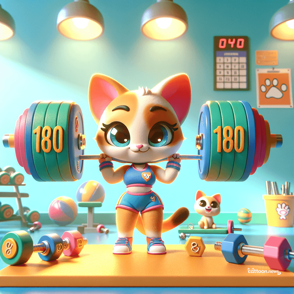 Little Human Lifts Big Weights, Cats Applaud! - Cheerful Cat