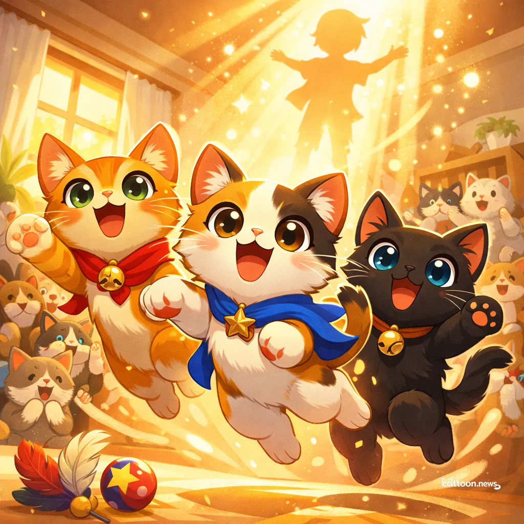 Meet the Human Who Never Grows Up—Cats Are Intrigued! - Cheerful Cat