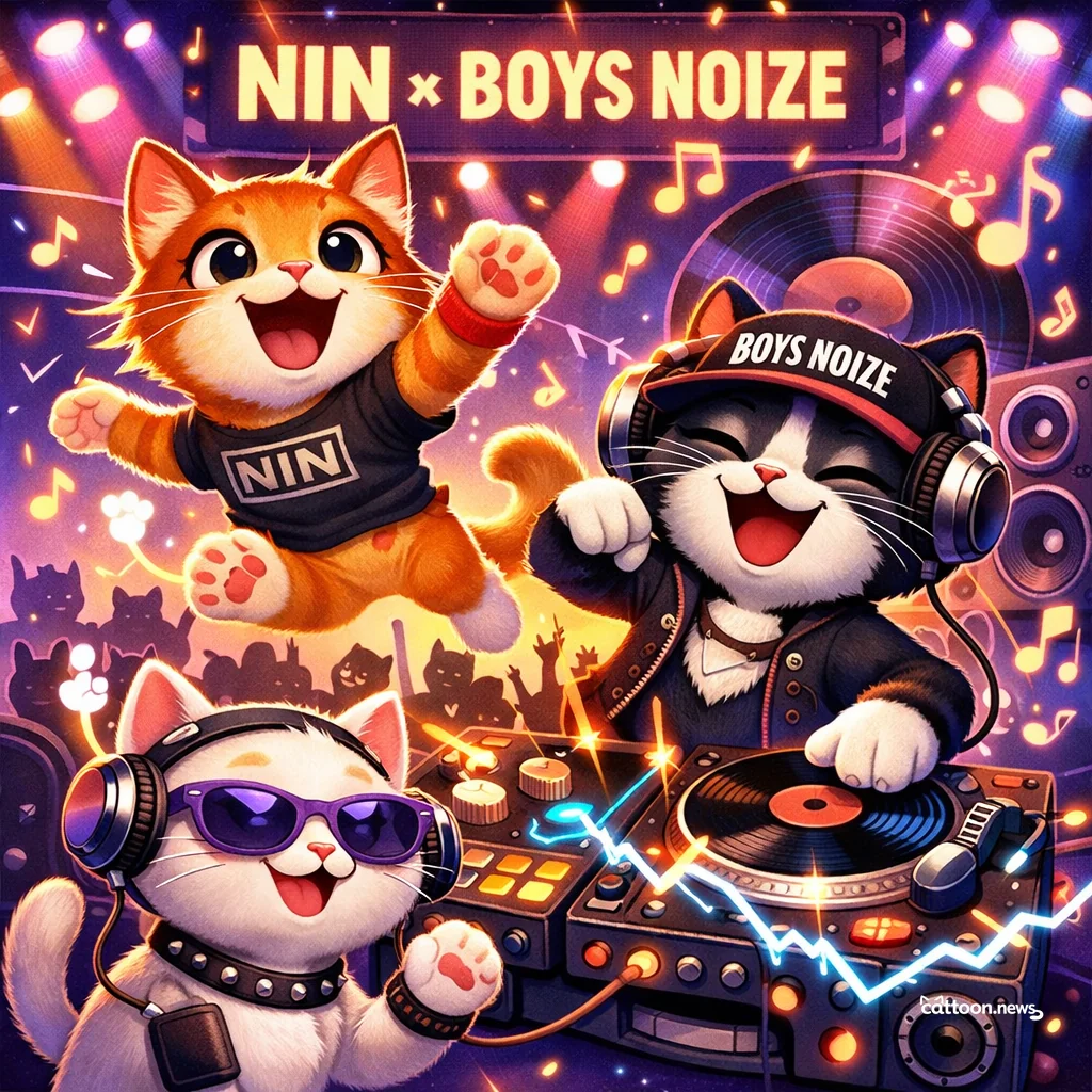 Nine Inch Nails & Boys Noize: Pawsitively Electric! - Cheerful Cat