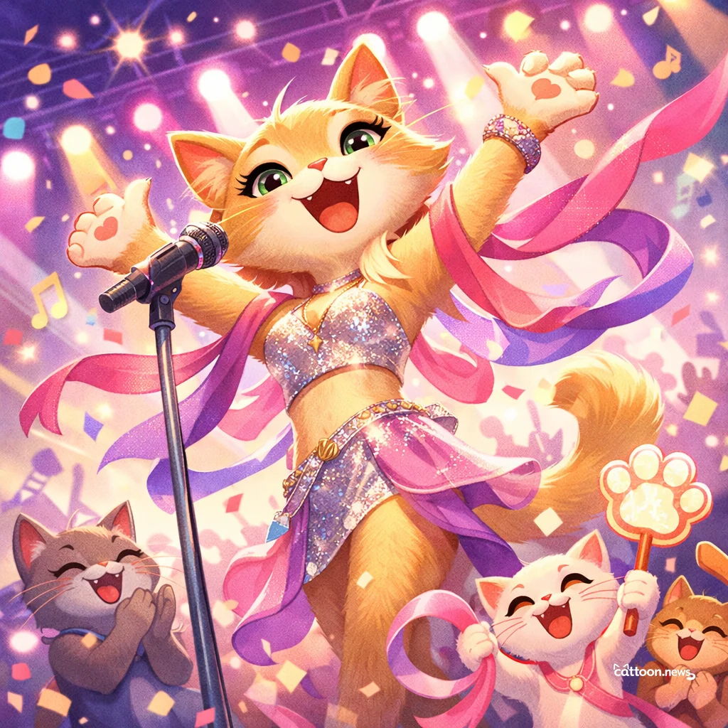 Thalia Shines Brighter Than Catnip—Latin Legends Purr! - Cheerful Cat