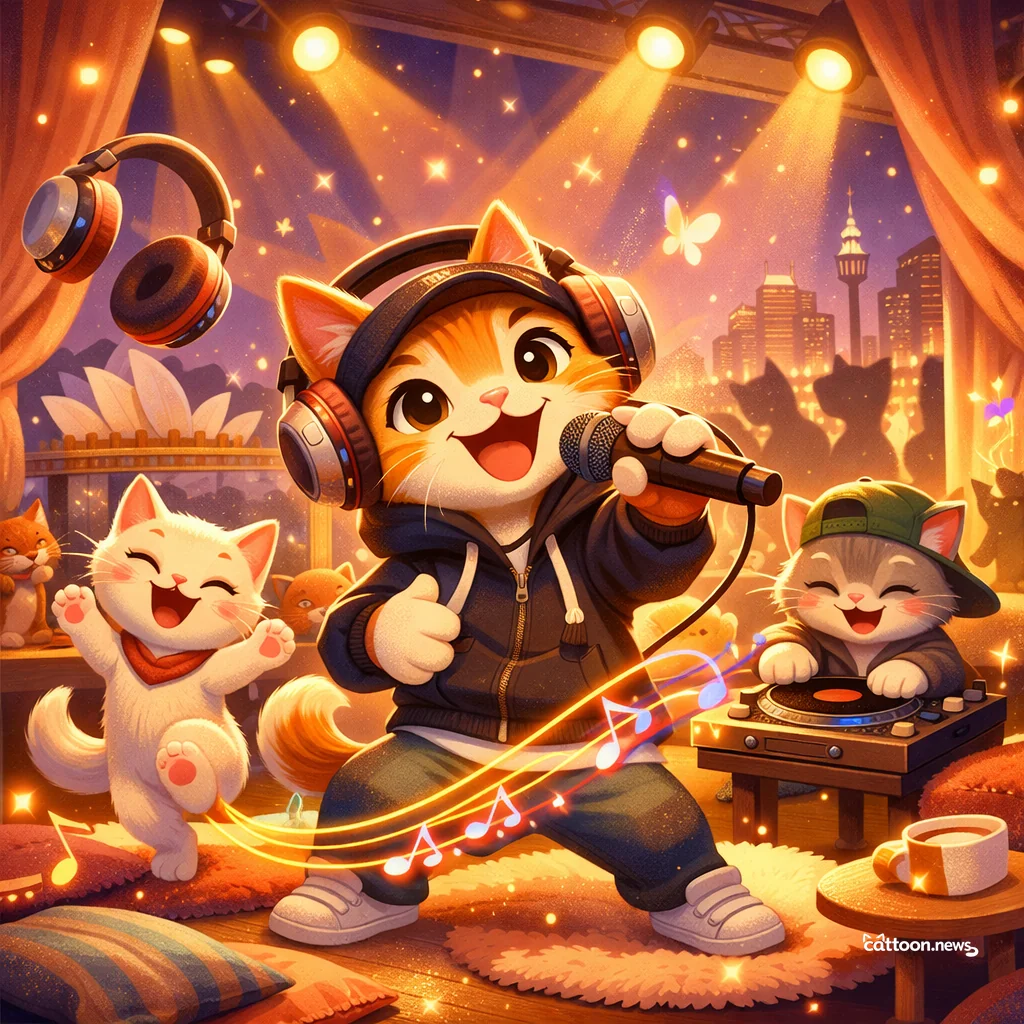 MIKE’s Down Under Tour: Cats Catch the Beat! - Cheerful Cat