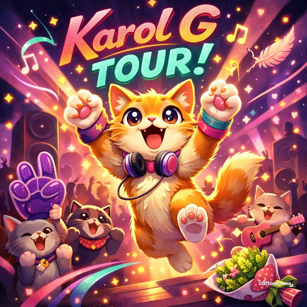 Karol G Pounces on New Tour—Felines Are Curious! - Cheerful Cat