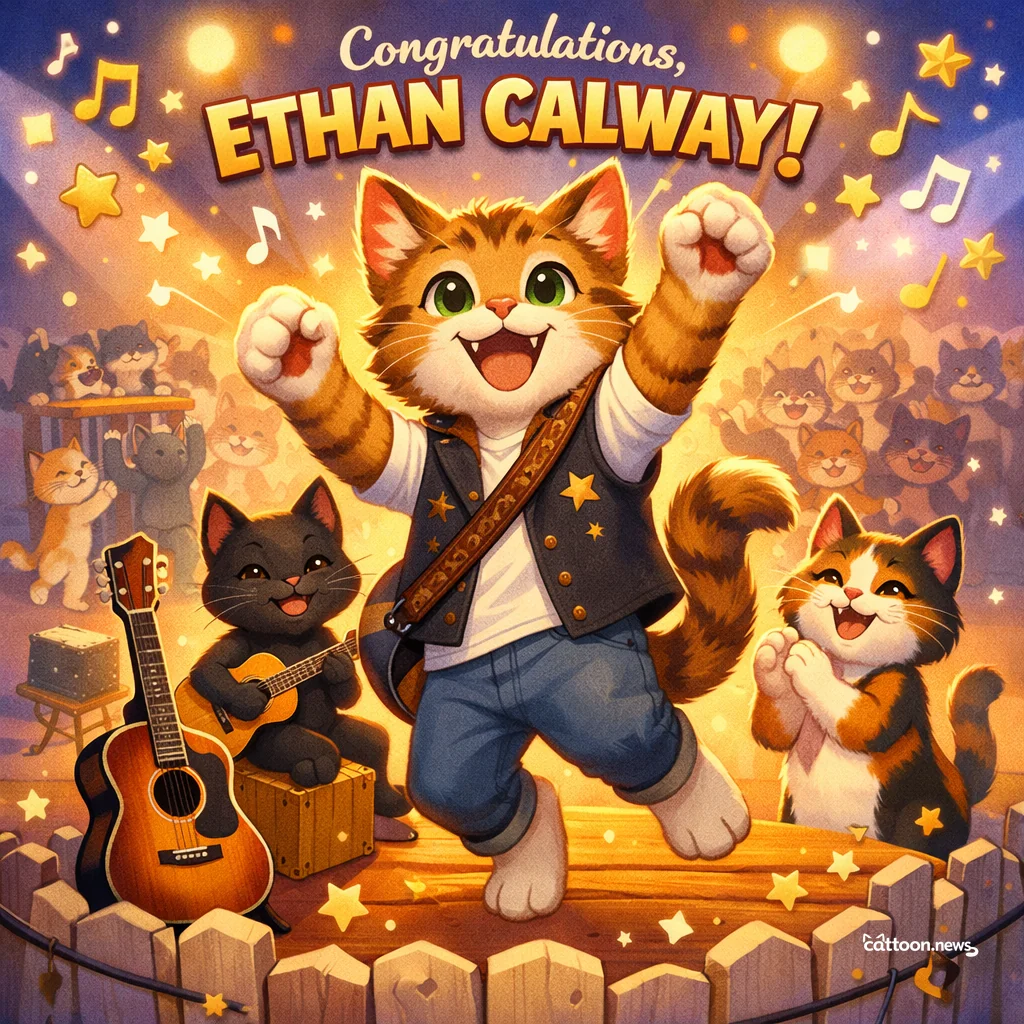 Paws Up! Ethan Calway Gets a Keith Urban Boost! - Cheerful Cat