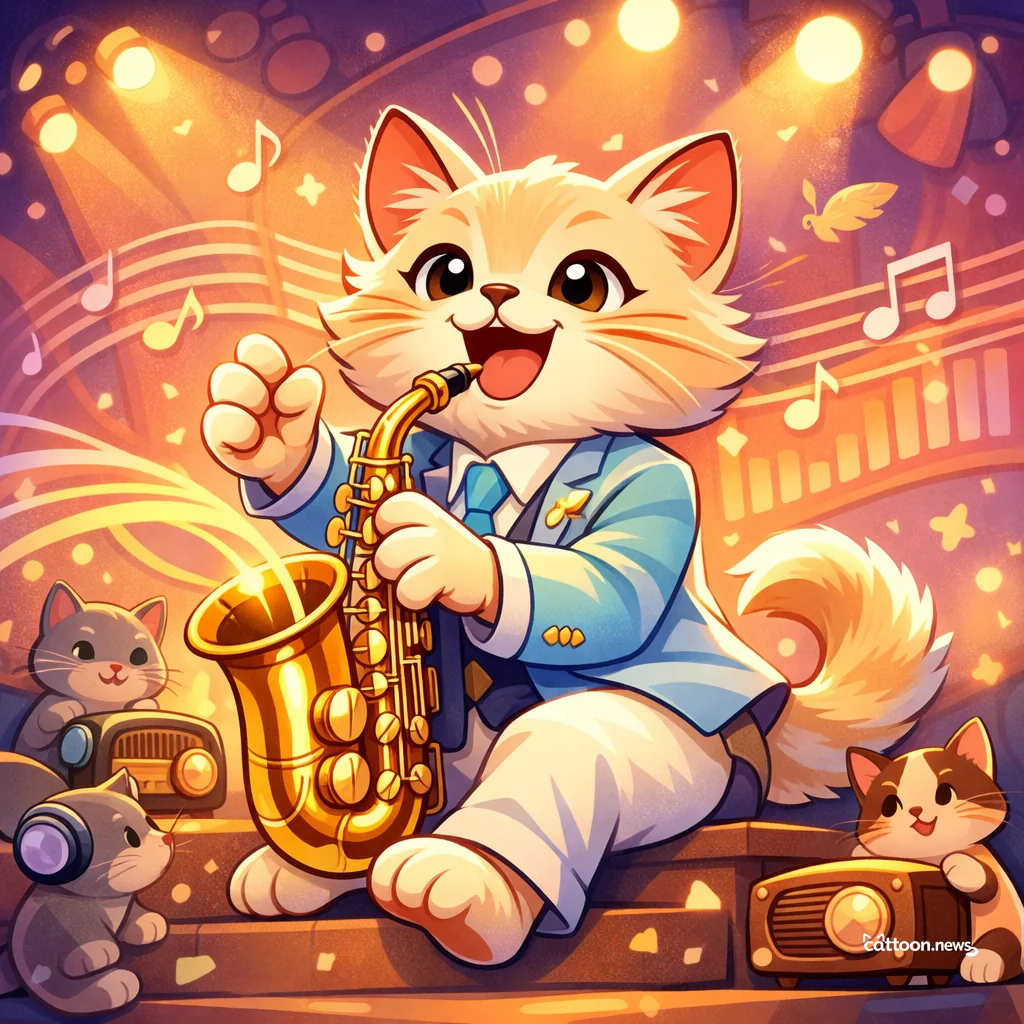 Saxophone Star Shines On—Humans and Cats Remember! - Cheerful Cat