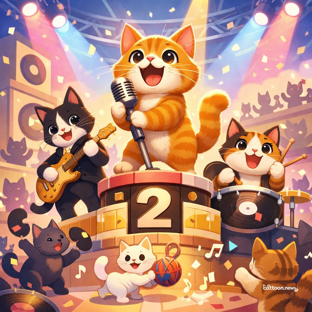 Almost Top 10? These Purr-fect Songs Still Shine! - Cheerful Cat