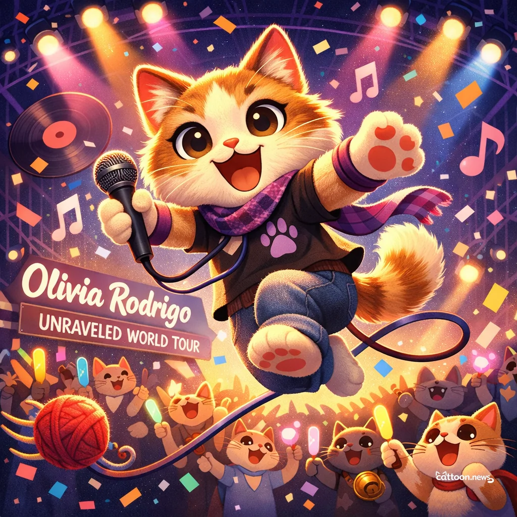 Olivia Rodrigo’s 65-Show Tour? Purr-fectly Epic! - Cheerful Cat