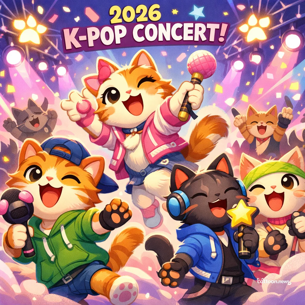 Paws Up! 2026 K-Pop Concerts Make Tails Twitch - Cheerful Cat