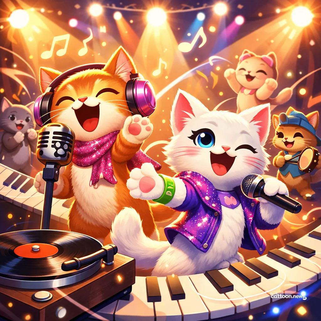 Barry Manilow’s Song Gets a Feline-Approved Glow-Up! - Cheerful Cat