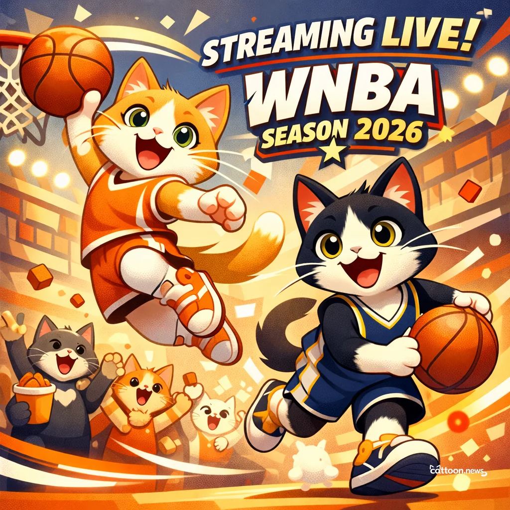Free Hoops, Happy Purrs: Watch WNBA 2026 Online! - Cheerful Cat