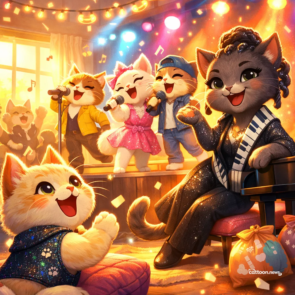 Paws Up! ‘American Idol’ Finale Dazzles Humans and Felines - Cheerful Cat