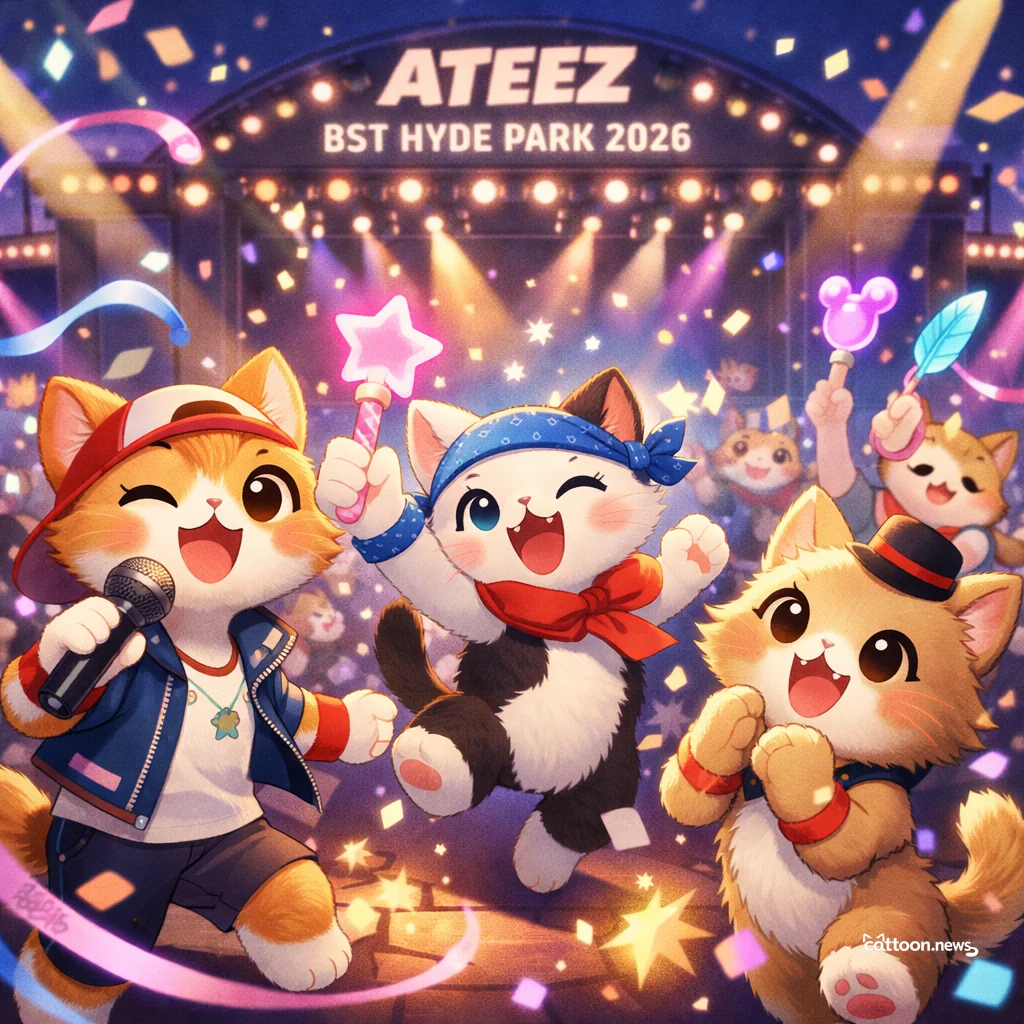 ATEEZ Pounces Into London—Hyde Park’s Getting Purr-ty Wild! - Cheerful Cat