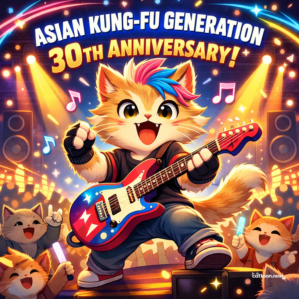 30 Years of Purrs: Asian Kung-Fu Generation Rocks On! - Cheerful Cat