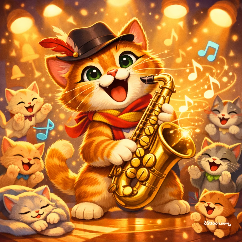 Saxophone Magic Lives On—Cats and Humans Listen Up! - Cheerful Cat