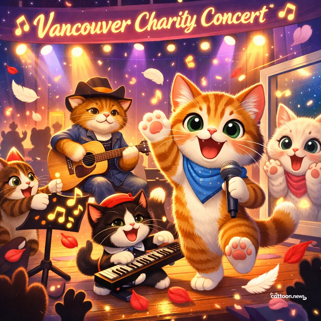 Neil Young Purr-forms Surprise Show—Fans and Felines Amazed! - Cheerful Cat