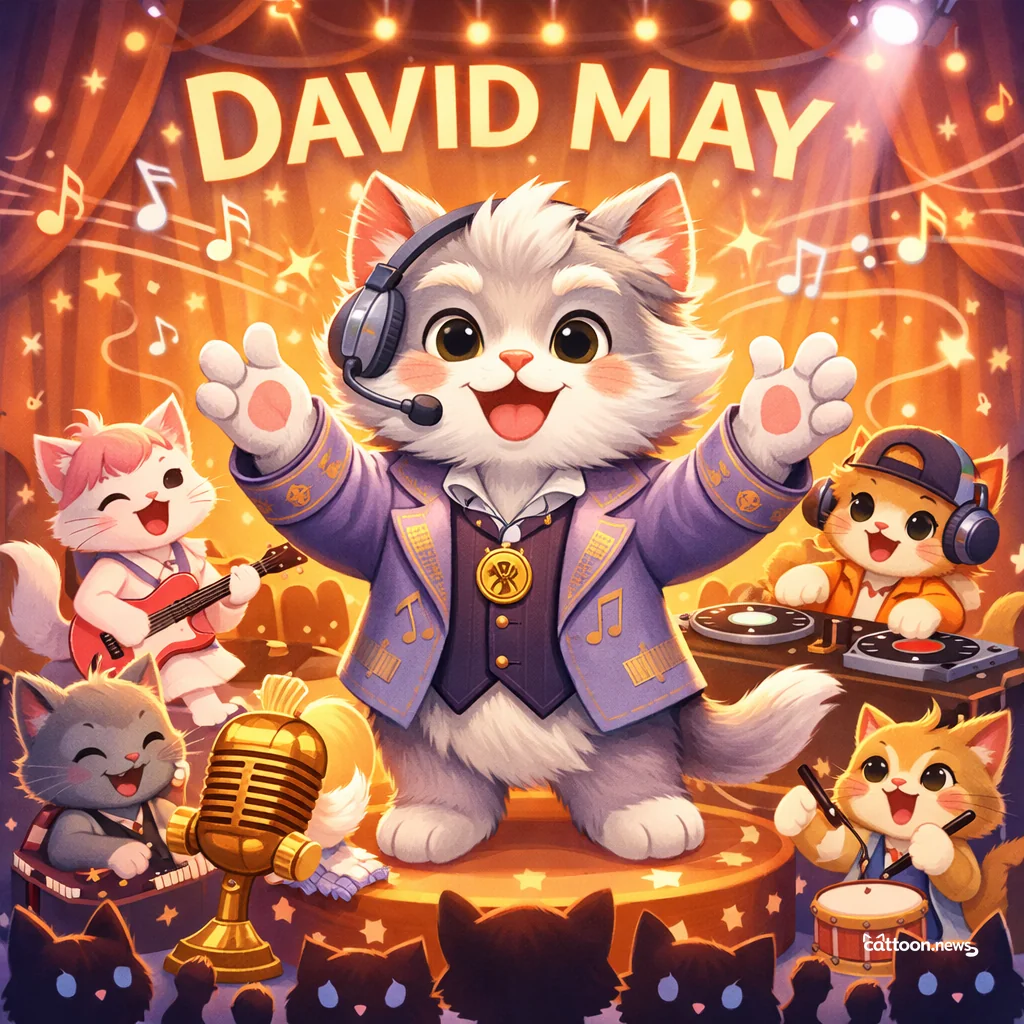 Grammy Magic: The Human Who Made Stars Shine! đžâ¨ - Cheerful Cat