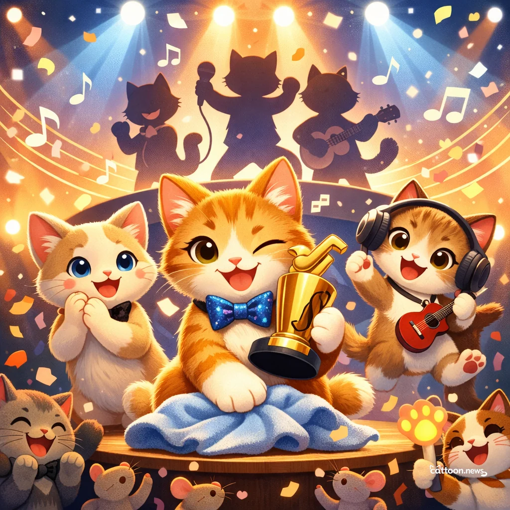 Brandon Lake Purrs to Victory—Cats Cheer for More! - Cheerful Cat