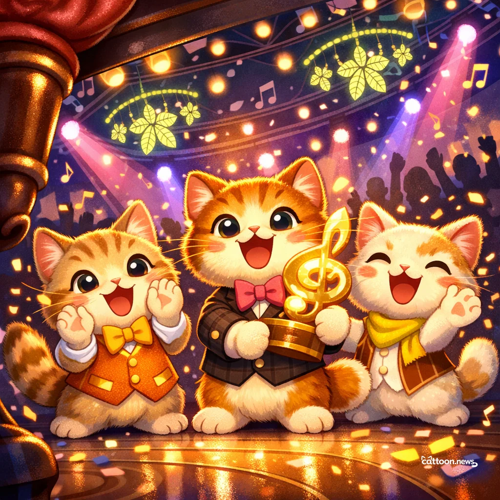 Glitter, Paws, and Power Players: Cats Approve This Gala! - Cheerful Cat