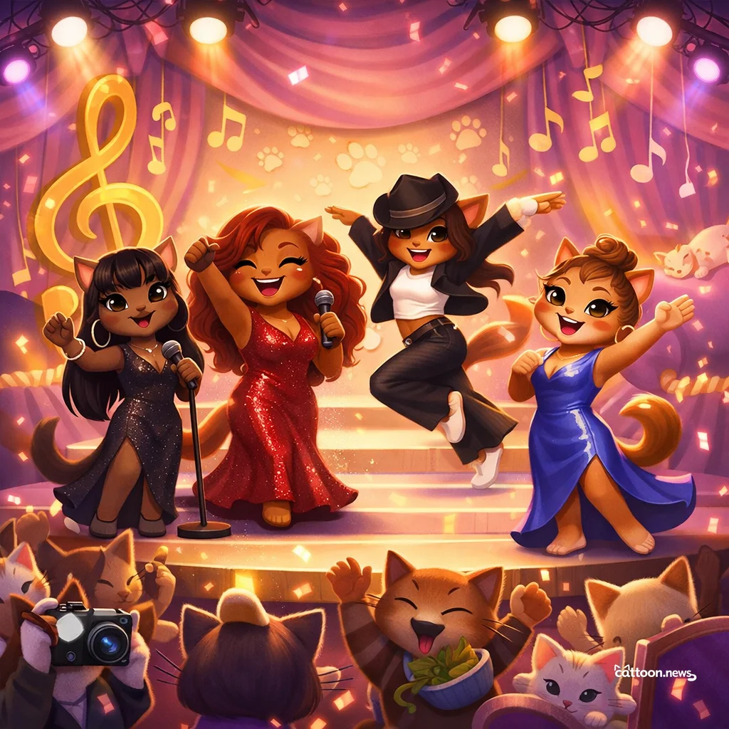 Chaka Khan and Kelly Rowland Dazzle—Cats Purr Approval! - Cheerful Cat