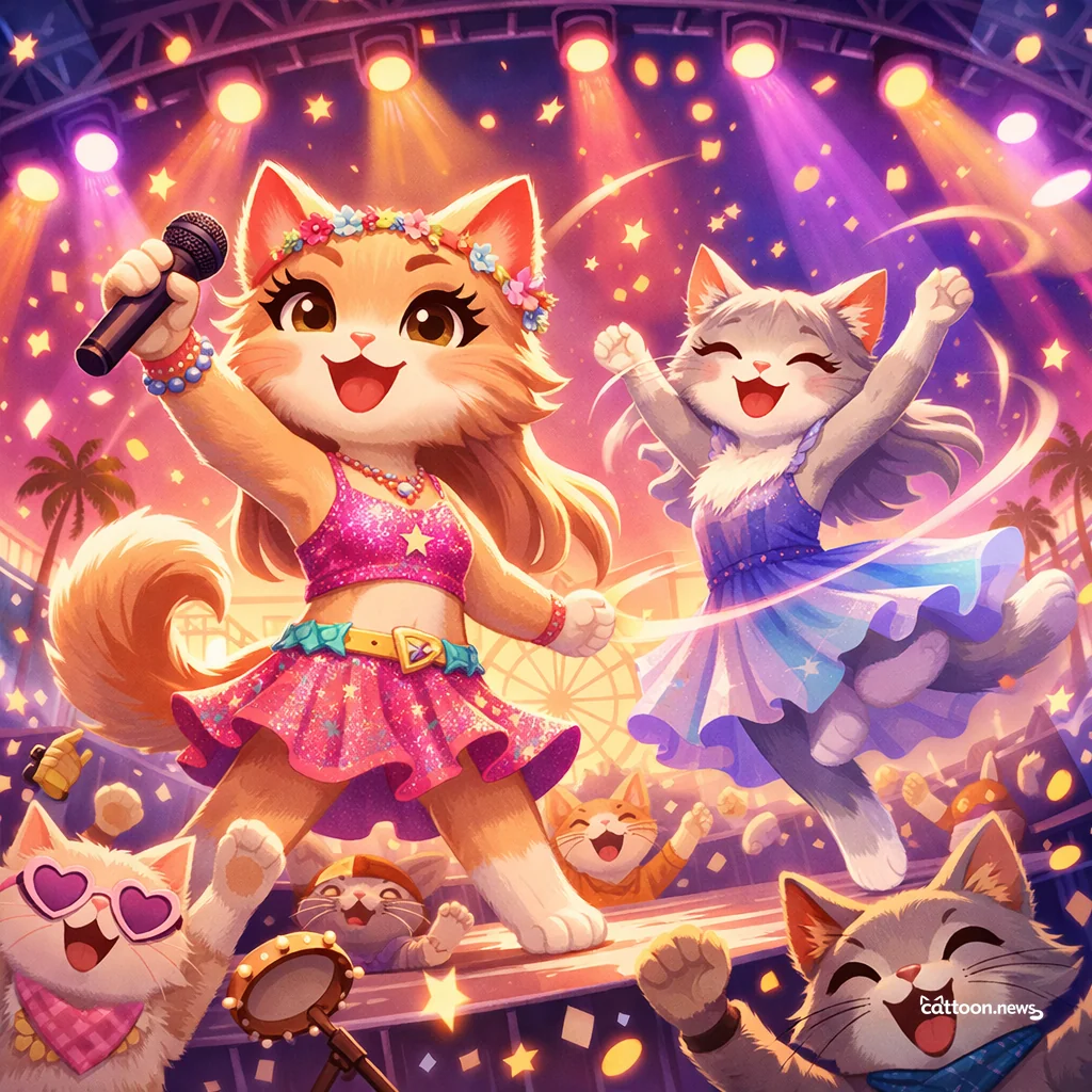 Addison Rae Dazzles Coachella Crowd—Cats Approve! - Cheerful Cat