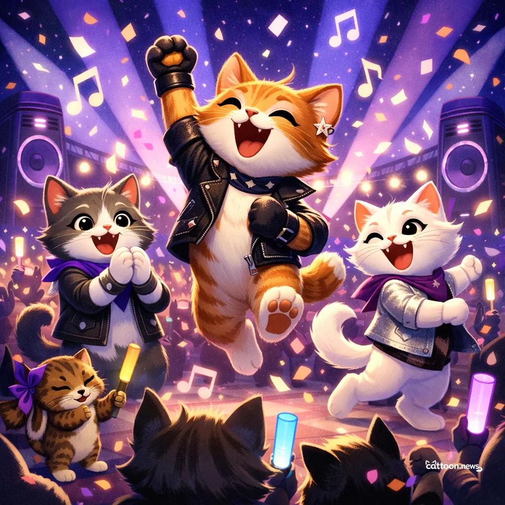 BTS Throws Purr-fect Party in Tampa—Cats Notice! - Cheerful Cat
