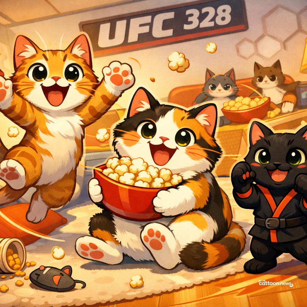 Paws Up: UFC 328 Brawl Streams Tonight! - Cheerful Cat