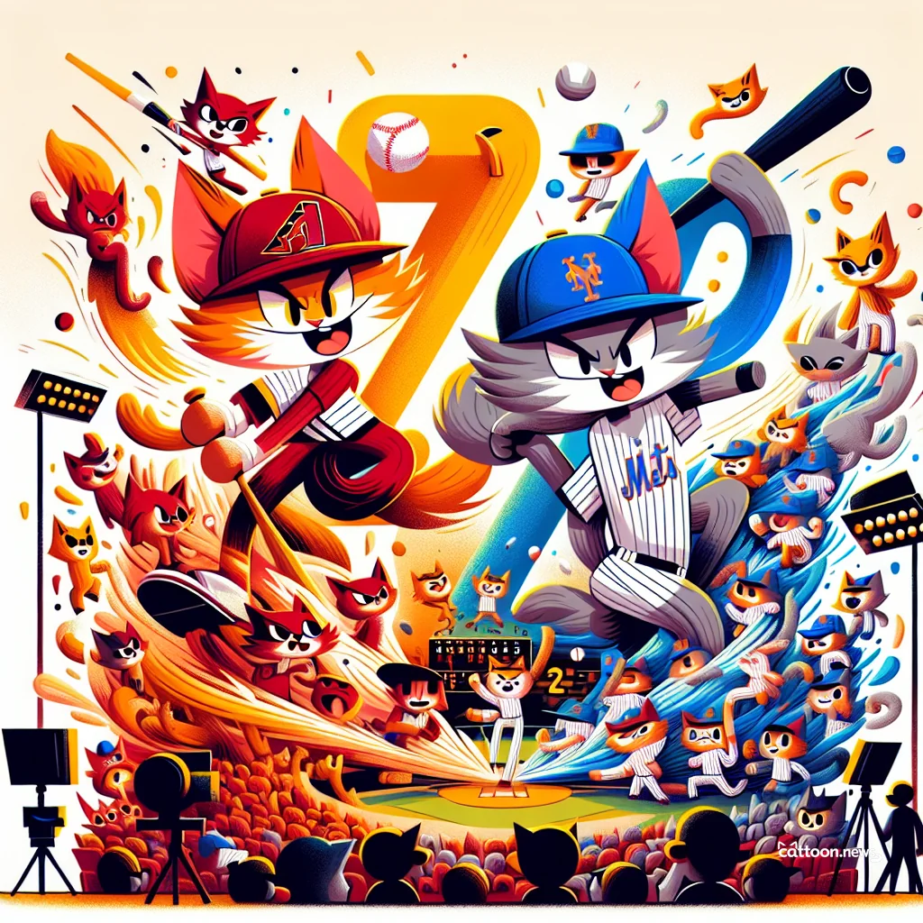 Diamondbacks Dazzle—Feline Fans Purr in Approval! - Cheerful Cat