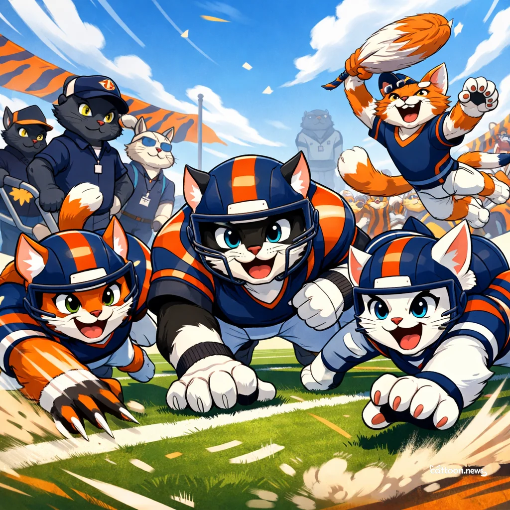 Auburn’s O-Line Showdown: Who Will Pounce First? - Cheerful Cat