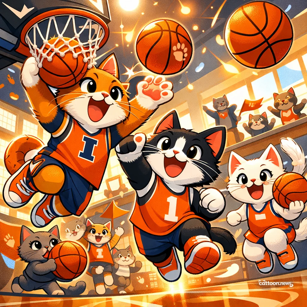 Illini Coach’s 12th Visit—Whiskers Twitch with Excitement! - Cheerful Cat