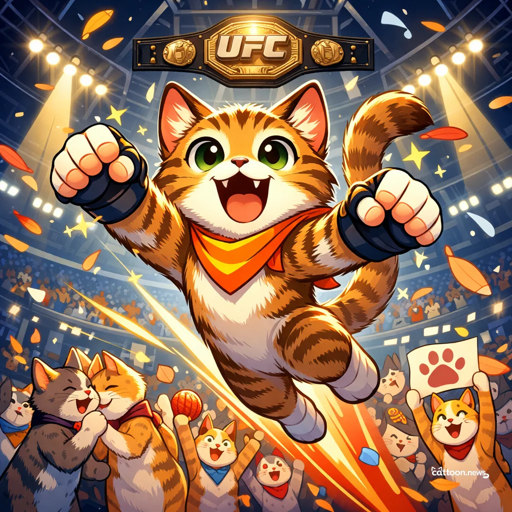 Josh Hokit Scores Big, Paws and Applause Everywhere! - Cheerful Cat