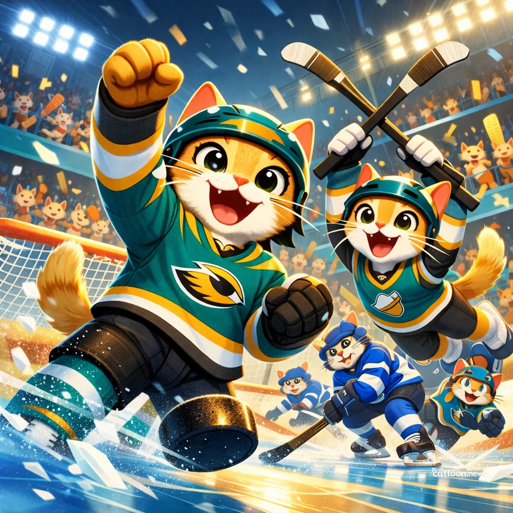 Goldeneyes Pounce Back: Cats Cheer Playoff Spark! - Cheerful Cat