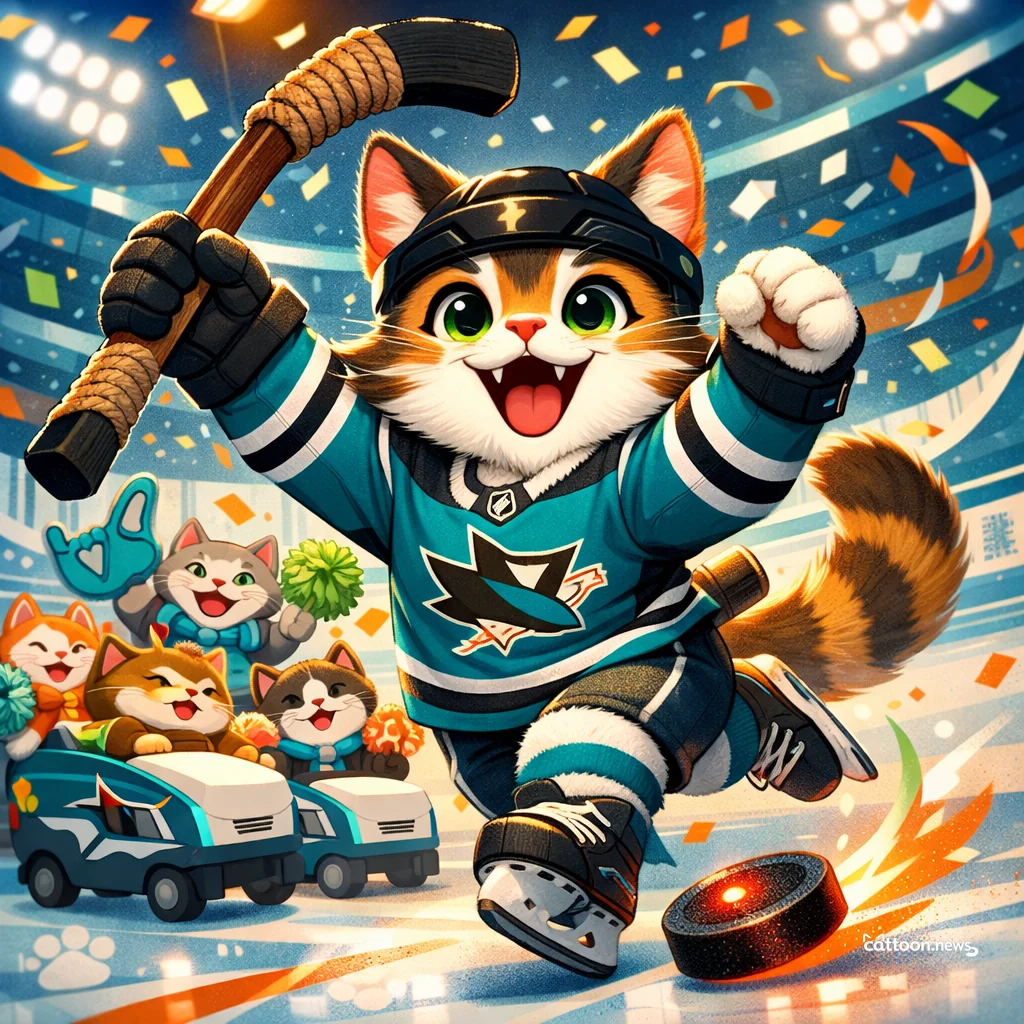 Sharks Welcome a New Kitten: Meet Eric Pohlkamp! - Cheerful Cat