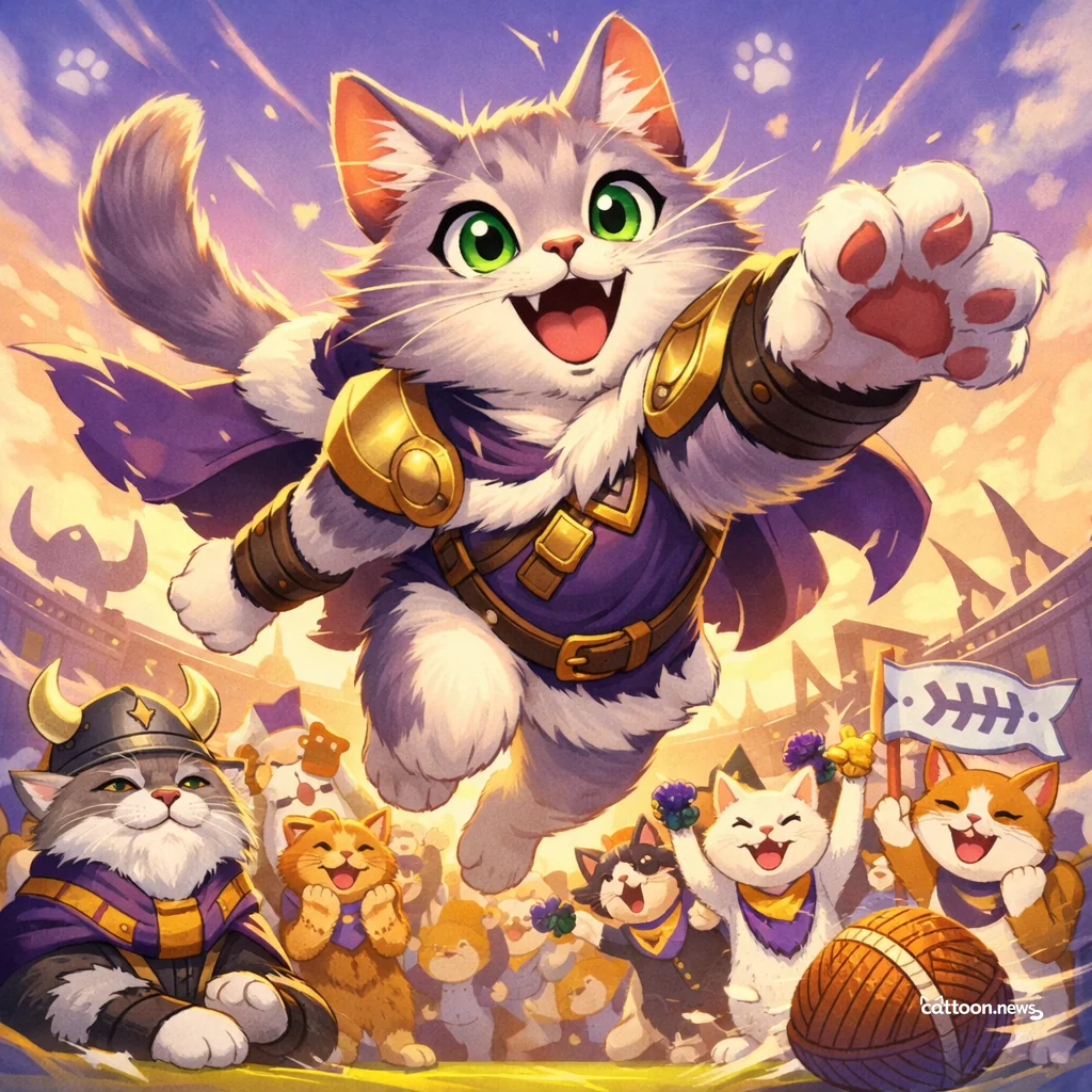 Vikings Hunt for Next Safety Star—Cats Purr in Approval! - Cheerful Cat