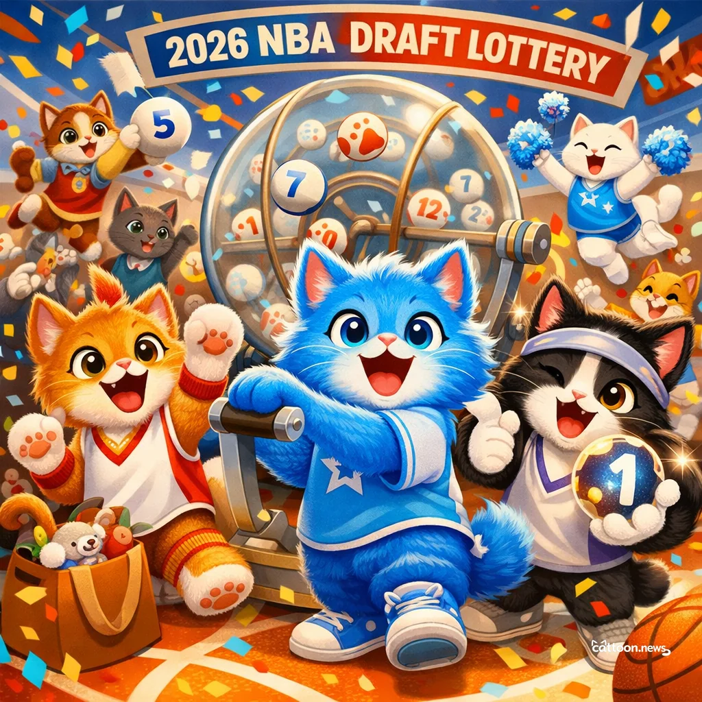 Draft Day Whisker-Twitch: Which Team Gets the Cream? - Cheerful Cat