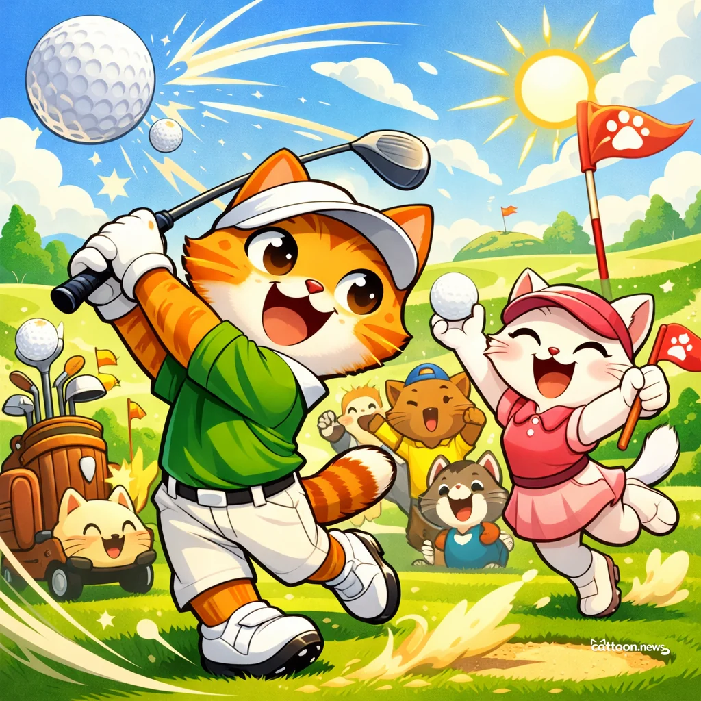 NCAA Golf Portal Gets a Paw-sitive New Purr-spective! - Cheerful Cat