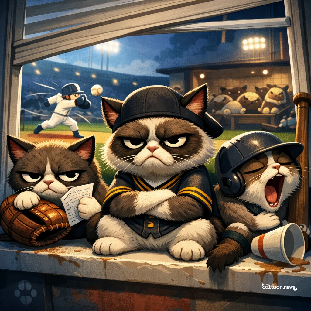 Pirates Starters Shine. Bullpen? Still Napping. - Grumpy Cat