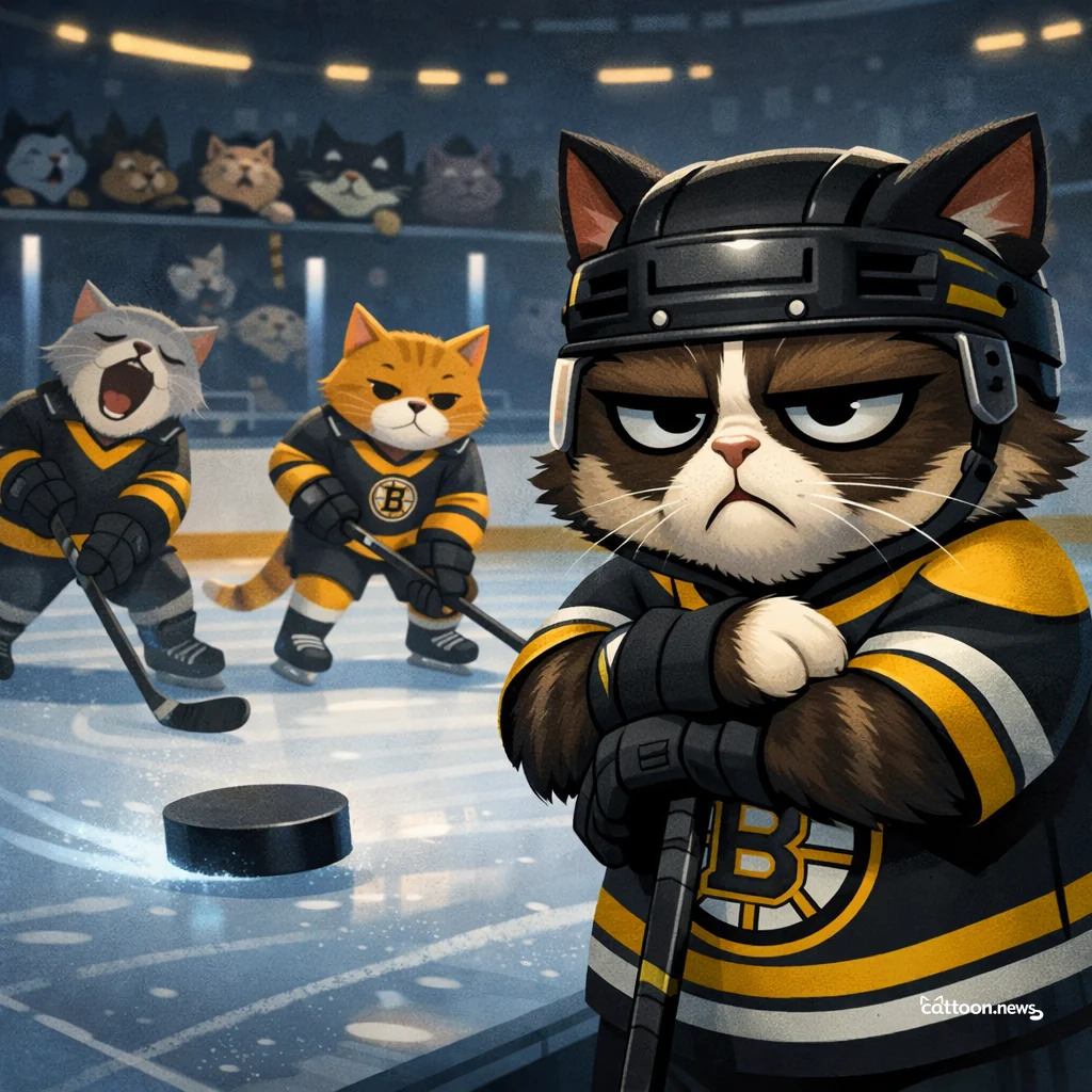 Bruins Miss Power Plays. Cats Snooze. - Grumpy Cat