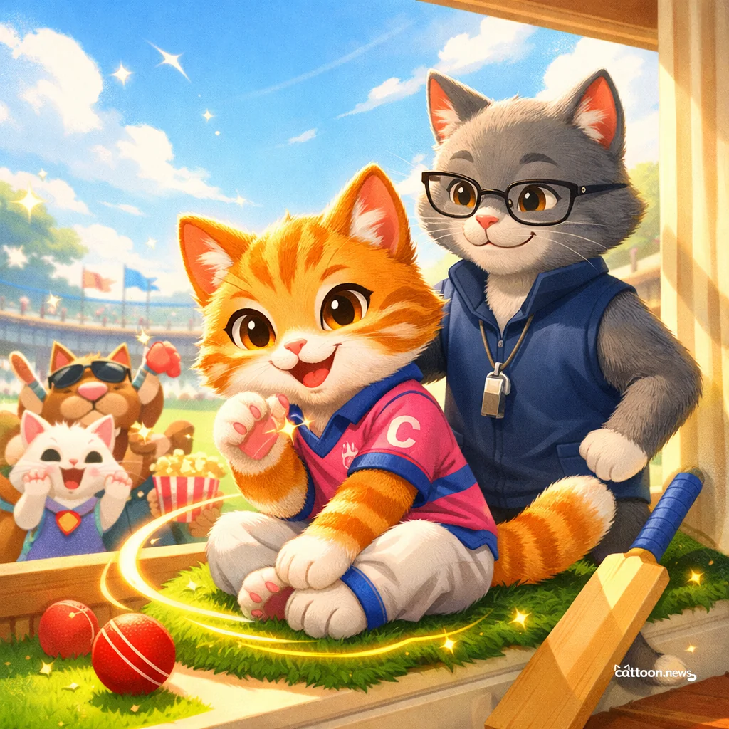 Riyan Parag: Ready to Pounce Back? Cats Think So! - Cheerful Cat