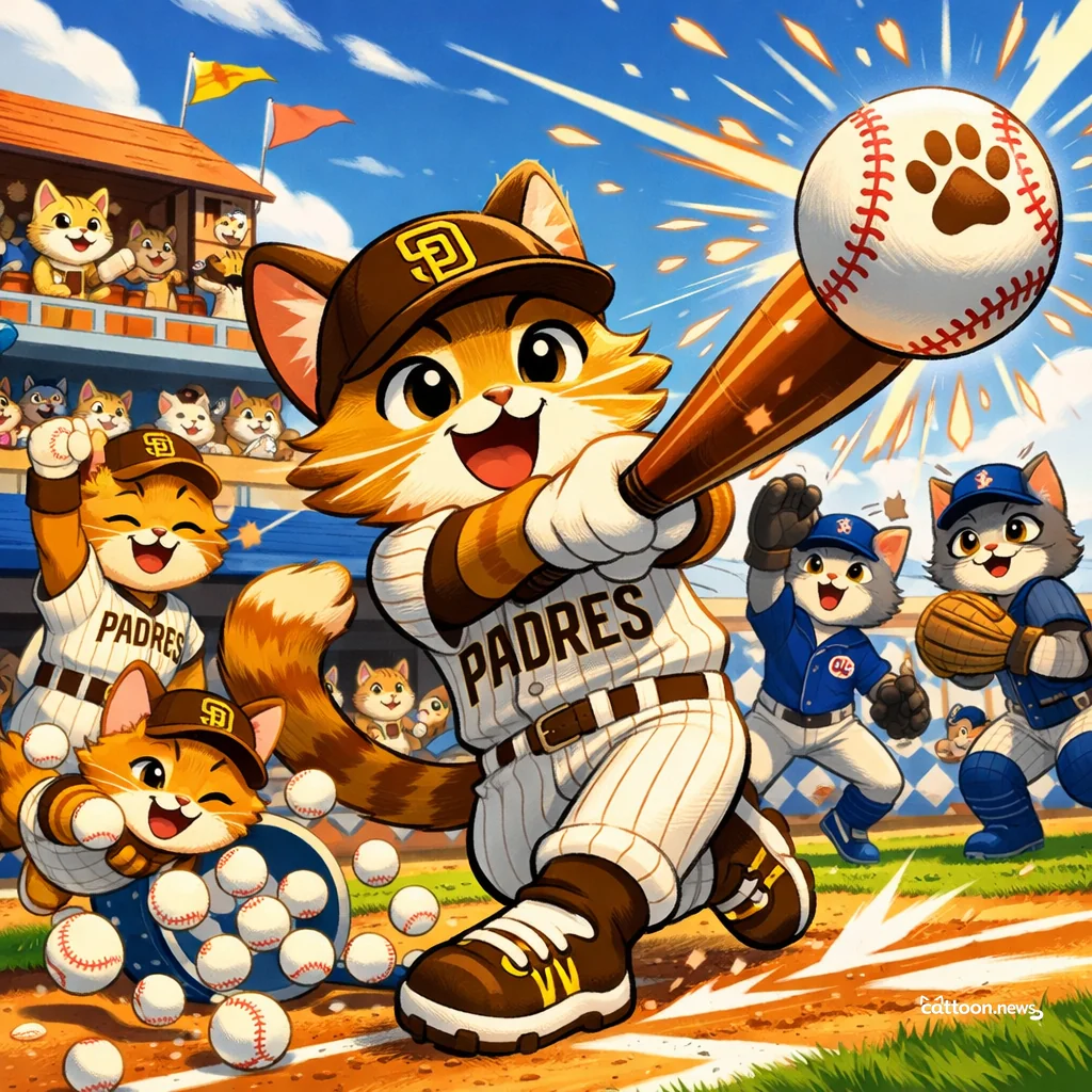 Ty France Swings Big, Padres Pounce—Cats Cheer! - Cheerful Cat