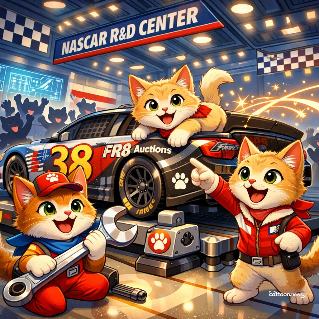 Curious Cats Peek at Zane Smith’s Speedy No. 38 Surprise! - Cheerful Cat