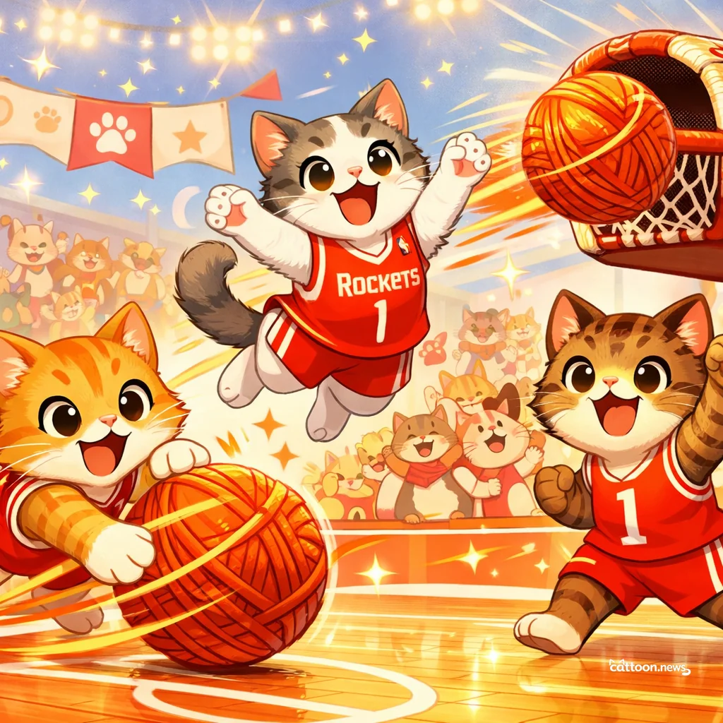 Rockets Pounce Back! Cats Say Never Give Up! - Cheerful Cat